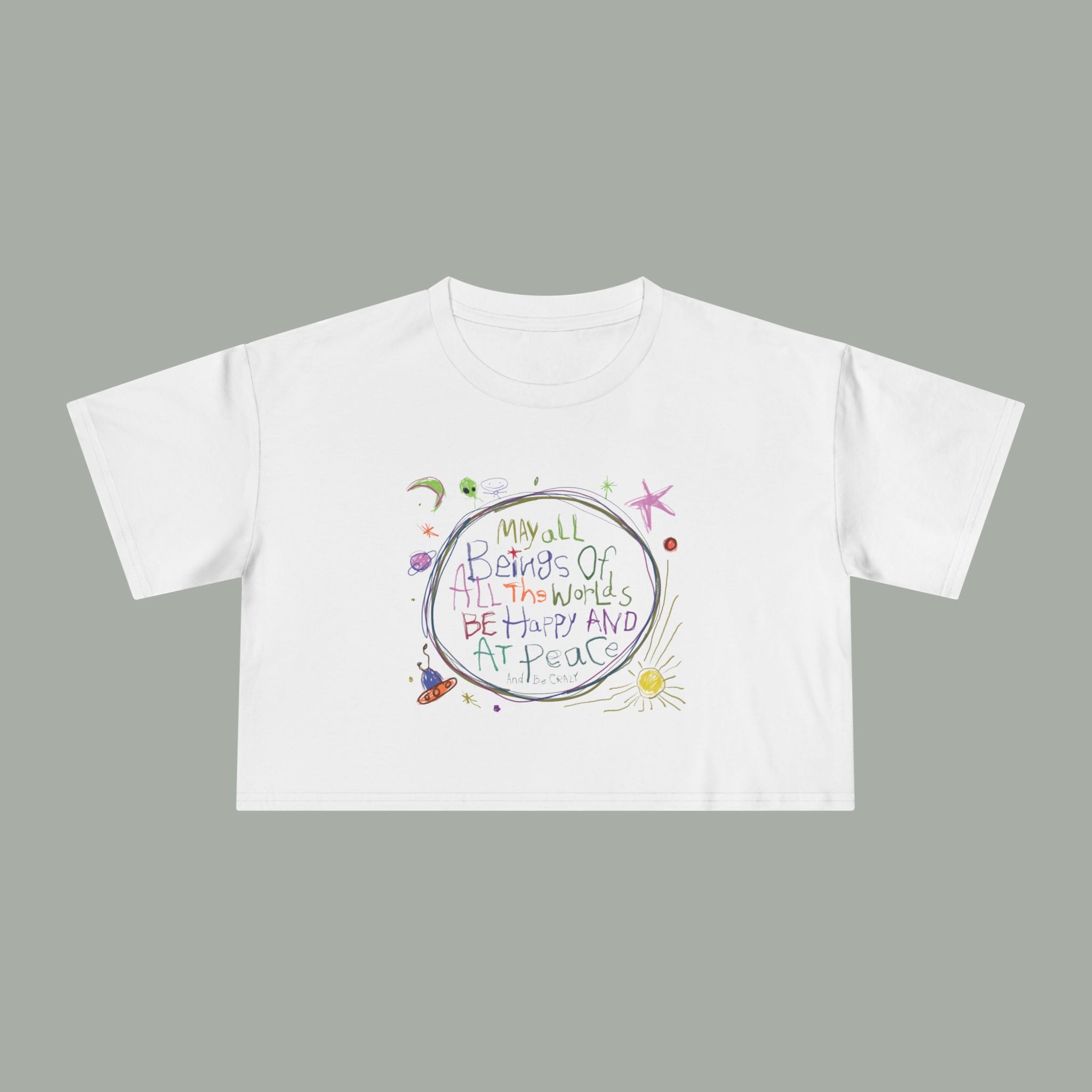 Be Happy Crop Tee - Image 5