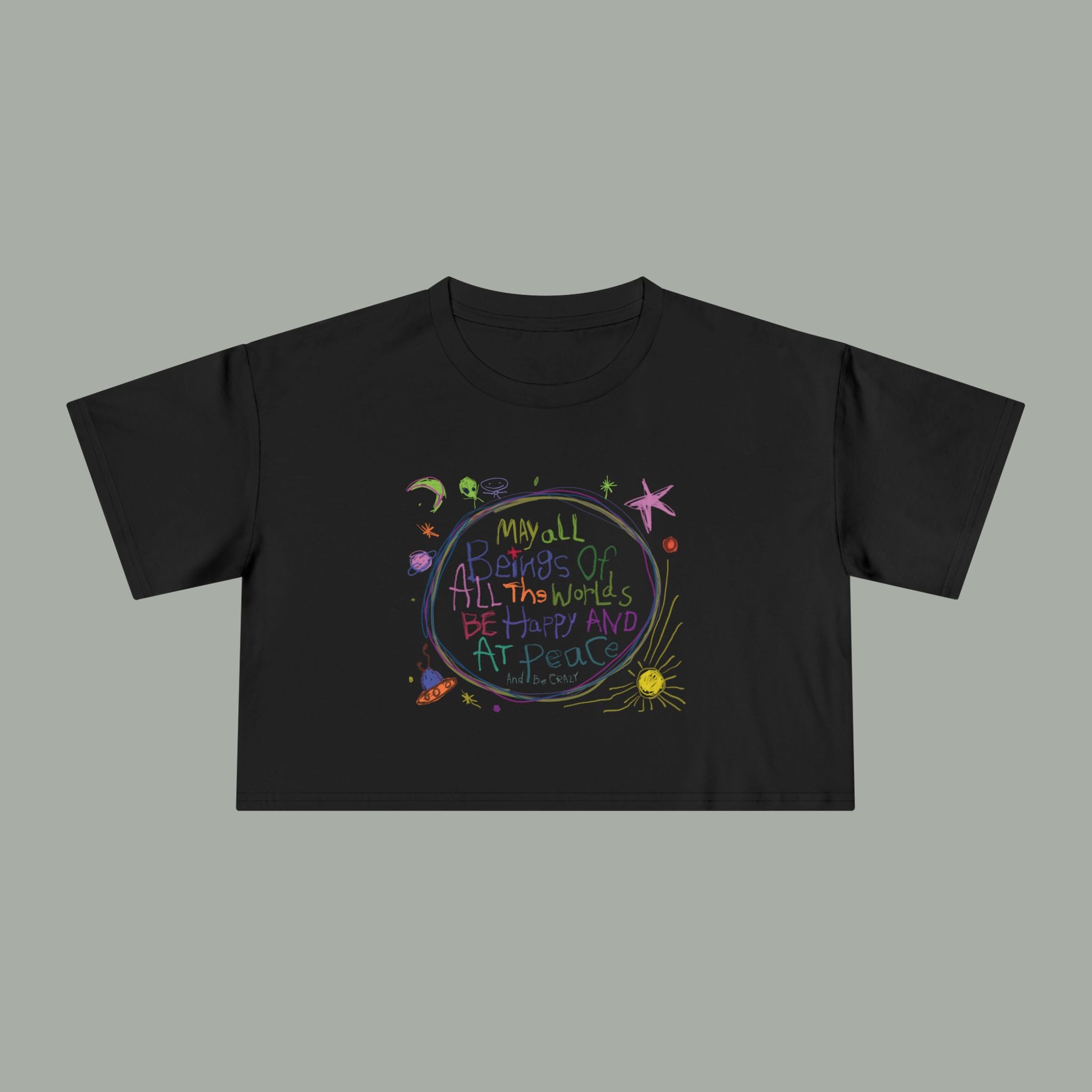 Be Happy Crop Tee - Image 3